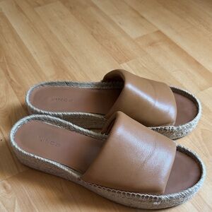 Vince Women's Brown Espadrille Slides